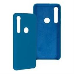 FUNDA GHIA DE SILICON COLOR AZUL PARA MOTOROLA G8 PLAY