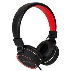 AUDIFONO DIADEMA ALAMBRICO NACEB ZERO PLEGABLE ROJO/NGO 3.5MM C/MIC