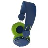 AUDIFONO DIADEMA ALAMBRICO NACEB AIR AZUL/VERDE C/MICROF 3.5MM 1.2M