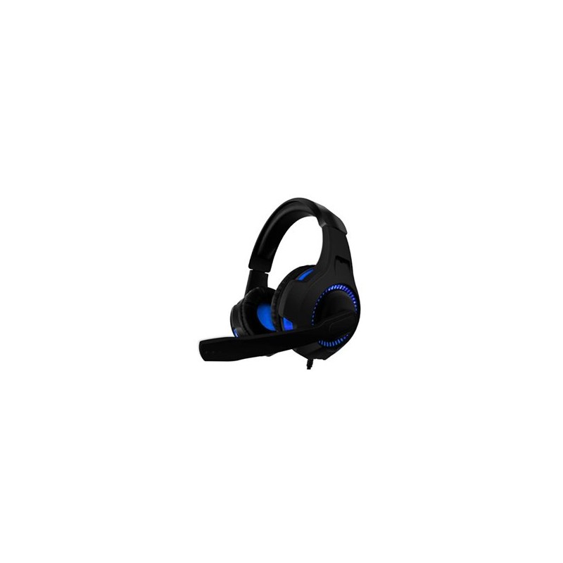 AUDIFONO GAMER DIADEMA ALAMBRICO NACEB HIFI AZUL 3.5MM C/MICROF OMNIDIRECCIONAL 1.6 MTO