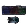 KIT NACEB TECLADO Y MOUSE GAMER ERGONOMICO RETROILUMINADO NA-633