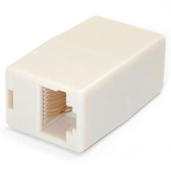 CAJA DE EMPALME STARTECH BEIGE CAT5  ACOPLADOR CABLE ETHERNET UTP - 2X HEMBRA RJ45 -