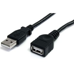 CABLE STARTECH EXTENSION ALARGADOR 0.9 MTS USB 2.0 MACHO A HEMBRA USB A- EXTENSOR