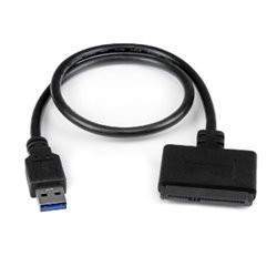 CABLE STARTECH ADAPTADOR SATA A USB  SATA III 6GBPS SSD O HDD DE 2.5  USB 3.0  Portátil