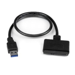CABLE STARTECH ADAPTADOR SATA A USB  SATA III 6GBPS SSD O HDD DE 2.5  USB 3.0  Portátil