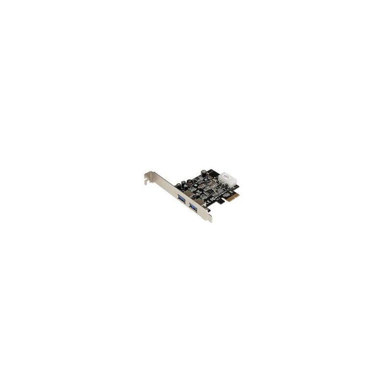 ADAPTADOR STARTECH TARJETA CONTROLADORA PCI EXPRESS PCI-E 2 PUERTOS USB 3.0 CON ALIMENTACION MOLEX Y UASP -2 TOTAL USB PORT(s) -