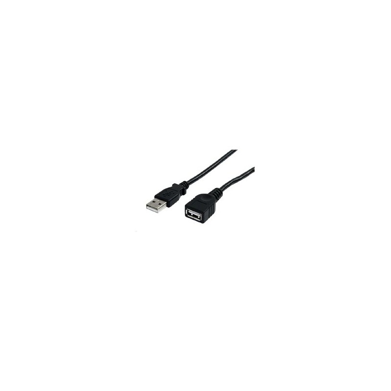 CABLE STARTECH EXTENSION DE 3M NEGRO  DE USB 2.0 - MACHO A HEMBRA USB A - EXTENSOR