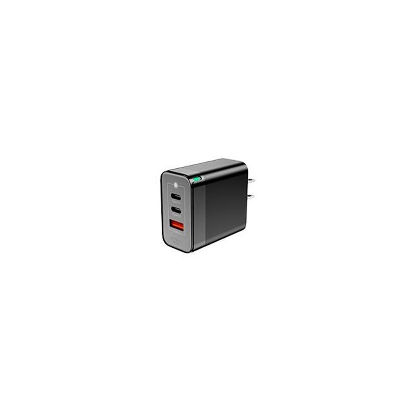 AC-935579 CARGADOR DE PARED ACTECK ENERGON PRIME CP65W / 65W / 2X USB-C / 1X USB A / NEGRO / AC-935579