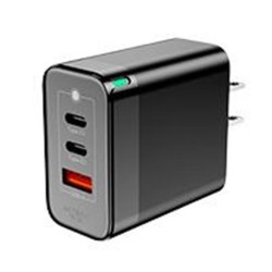 AC-935579 CARGADOR DE PARED ACTECK ENERGON PRIME CP65W / 65W / 2X USB-C / 1X USB A / NEGRO / AC-935579