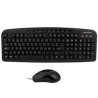 KIT TECLADO Y MOUSE ALAMBRICO TECHZONE USB NEGRO MULTIMEDIA