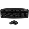 KIT TECLADO Y MOUSE ALAMBRICO TECHZONE USB NEGRO MULTIMEDIA