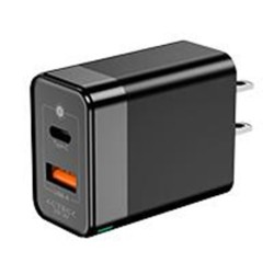 AC-935562 CARGADOR DE PARED ACTECK ENERGON PRIME CP38W / 38W / 1X USB-C / 1X USB A / NEGRO / AC-935562