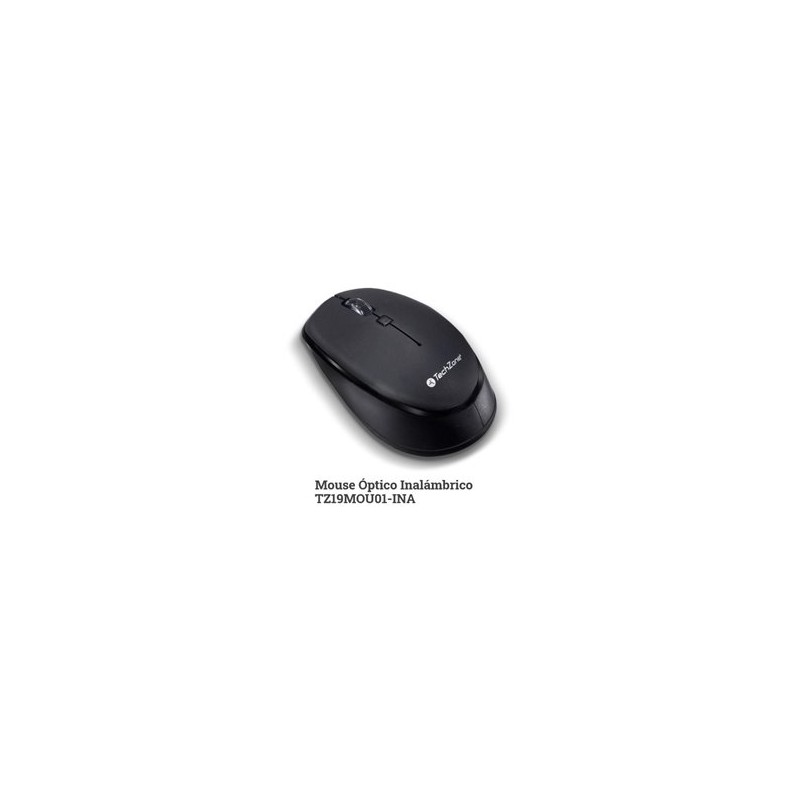 MOUSE TECHZONE INALAMBRICO NEGRO NUEVA GENERACION