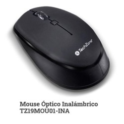 MOUSE TECHZONE INALAMBRICO NEGRO NUEVA GENERACION