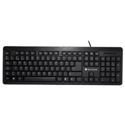 TECLADO TECHZONE ALAMBRICO MULTILENGUAJE ESTANDAR 104 TECLAS USB