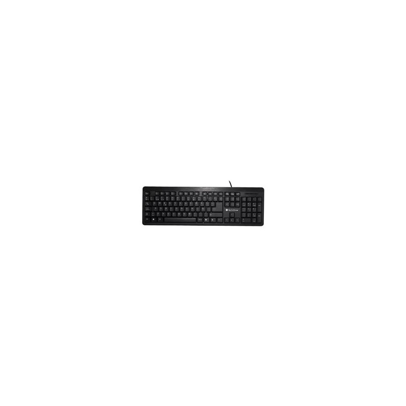 TECLADO TECHZONE ALAMBRICO MULTILENGUAJE ESTANDAR 104 TECLAS USB