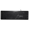 TECLADO TECHZONE ALAMBRICO MULTILENGUAJE ESTANDAR 104 TECLAS USB