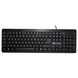 TECLADO TECHZONE ALAMBRICO MULTILENGUAJE ESTANDAR 104 TECLAS USB
