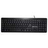 TECLADO TECHZONE ALAMBRICO MULTILENGUAJE ESTANDAR 104 TECLAS USB