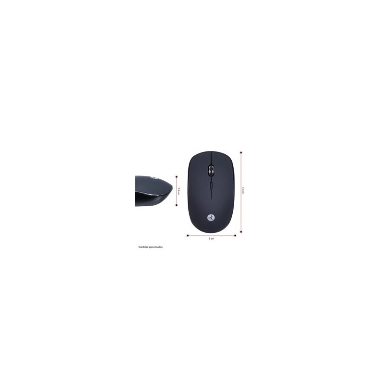 MOUSE TECHZONE INALAMBRICO NEGRO 1200DPI AHORRO DE ENERGIA