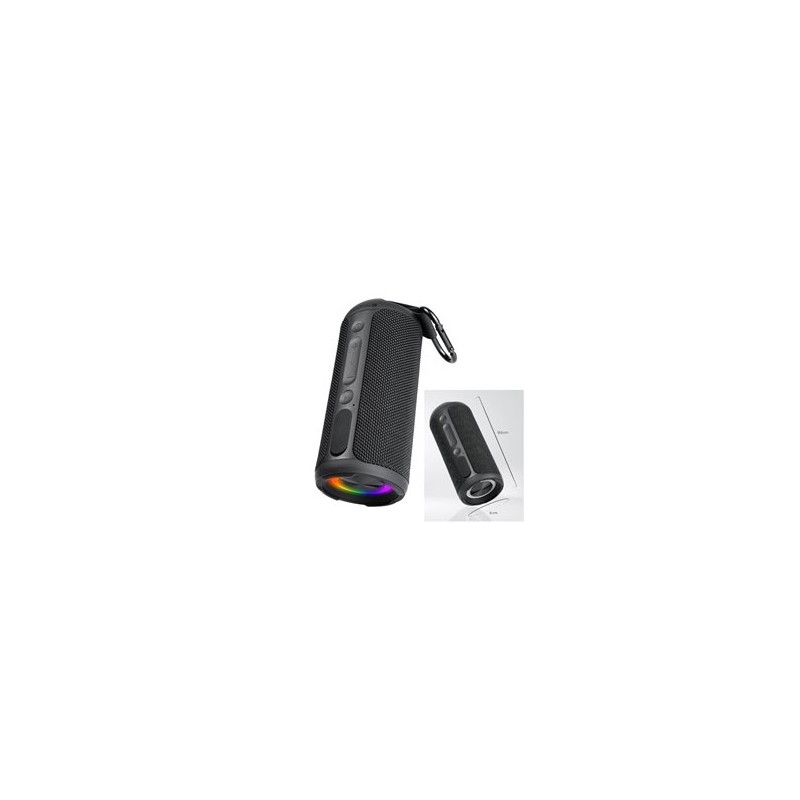 Bocina Techzone TWS Bluetooth sonido 360 16w hasta 8 hrs IPX7 resistente a salpicaduras entrada Mini SD