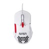 MOUSE TECHZONE NASA ALAMBRICO RGB BLANCO DPI 800 A 6400
