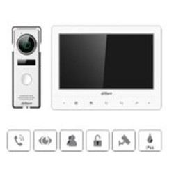 KIT DE VIDEOPORTERO ANALOGICO/ MONITOR DE 7 PULGADAS/ CAMARA DE 1.3 MP/ FRENTE DE CALLE IP66