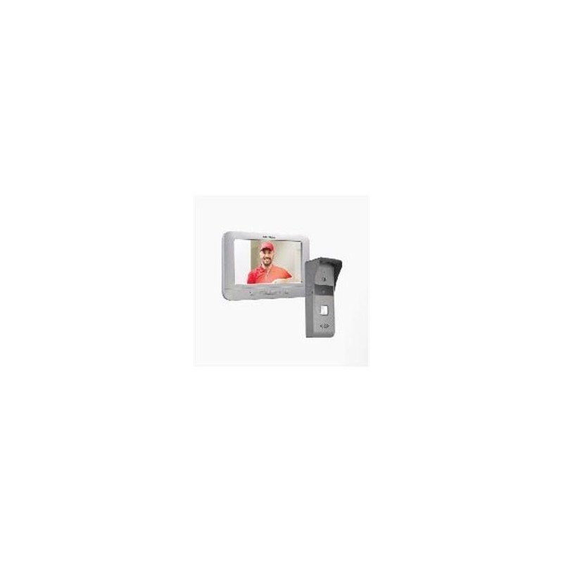 KIT DE VIDEOPORTERO ANALóGICO HIKVISION DS-KIS203-T CON PANTALLA LCD A COLOR DE 7 / FRENTE DE CALLE PARA EXTERIOR IP65