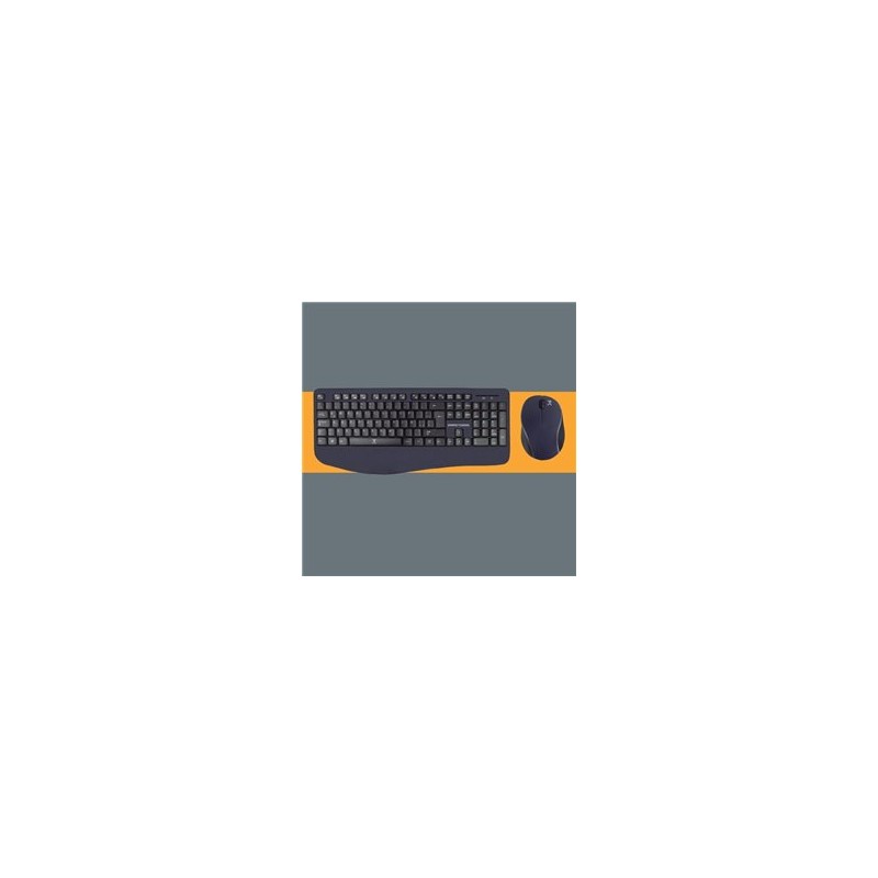 KIT TECLADO Y MOUSE PERFECT CHOICE INALAMBRICO ERGONOMICO RF DPI 1200 NEGRO
