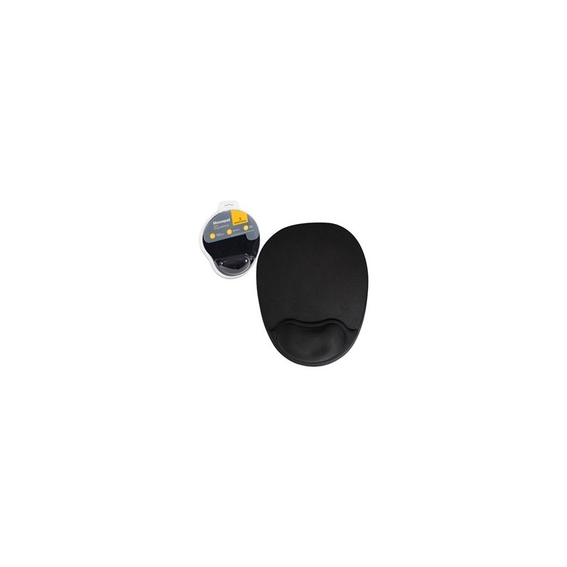 MOUSEPAD PERFECT CHOICE ERGONOMICO DE GEL NEGRO