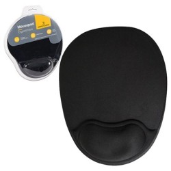 MOUSEPAD PERFECT CHOICE ERGONOMICO DE GEL NEGRO