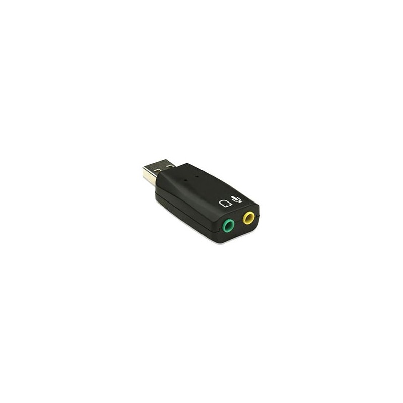 CONVERTIDOR BROBOTIX USB A AUDIO 5.1  COLOR NEGRO