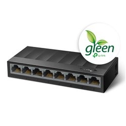 SWITCH TP-LINK LS1008G DE ESCRITORIO 8 PUERTOS GIGABIT 10/10/1000M NO ADMINISTRABLE COMPATIBLE Auto-MDI / MDIX