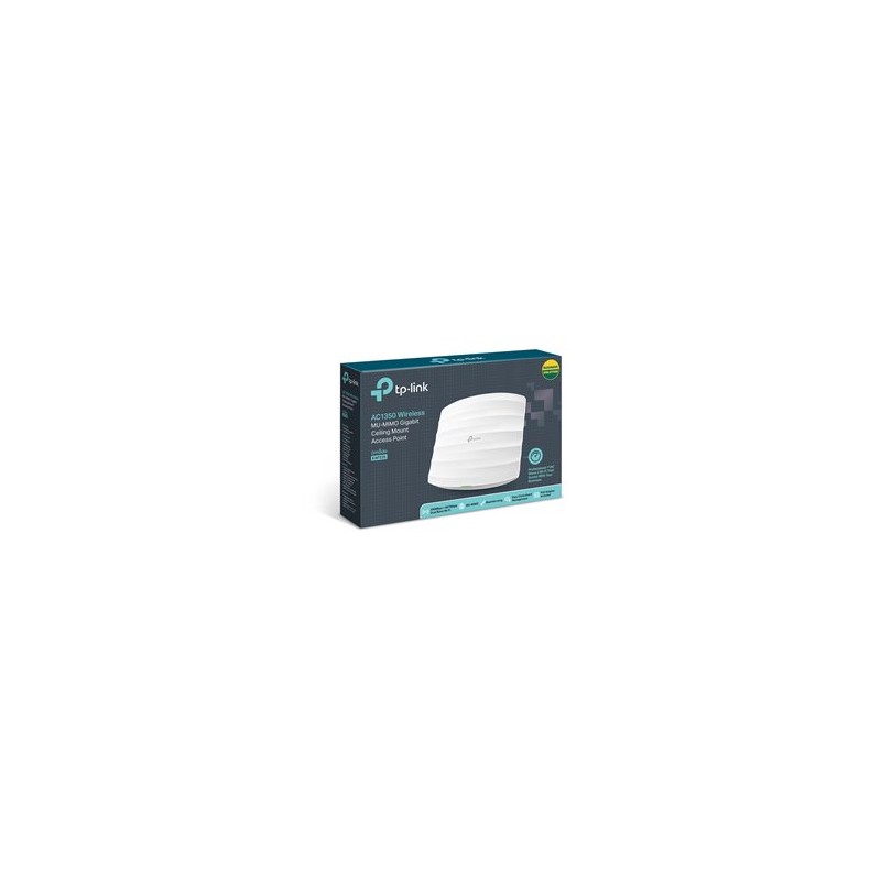 ACCESS POINT INALAMBRICO TP-LINK EAP225 V3.0 AC1350 MU-MIMO 2.4GHz 450Mbps y 5GHz 867Mbps PTO GIGABIT POE (IEEE802.3af)