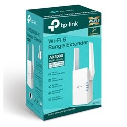 Extensor de rango inalámbrico TP-Link RE705X Wi-Fi 6 AX3000 OneMesh 1 puerto RJ45 gigabit modo AP 2 antenas