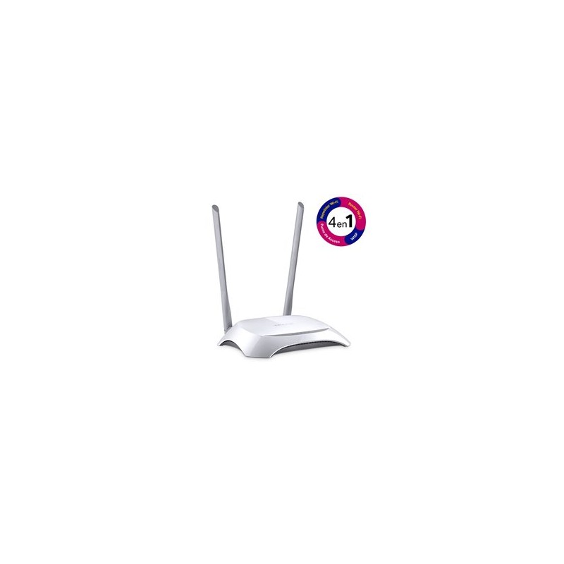 ROUTER INALAMBRICO TP-LINK N 300MBPS 2 ANTENAS EXTERNAS 4 PTOS. ETHERNET 10/100 VERSION 2 EN ADELANTE