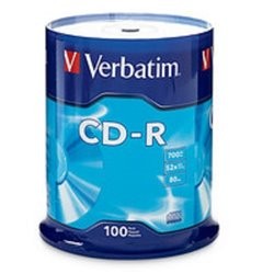 TORRE 100 CD-R VERBATIM 52X 80MIN 700MB