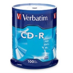 TORRE 100 CD-R VERBATIM 52X 80MIN 700MB