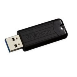 MEMORIA VERBATIM 32GB PINSTRIPE RETRACTIL VB49064 NEGRA