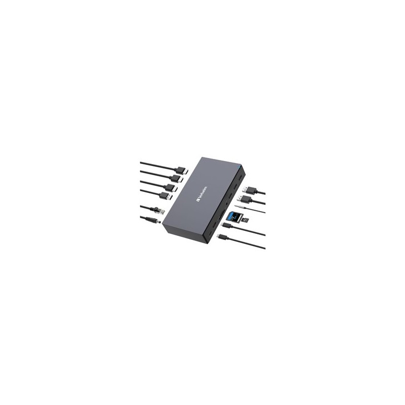 Docking Station Verbatim estacion de acoplamiento USB-C Pro 17 en 1