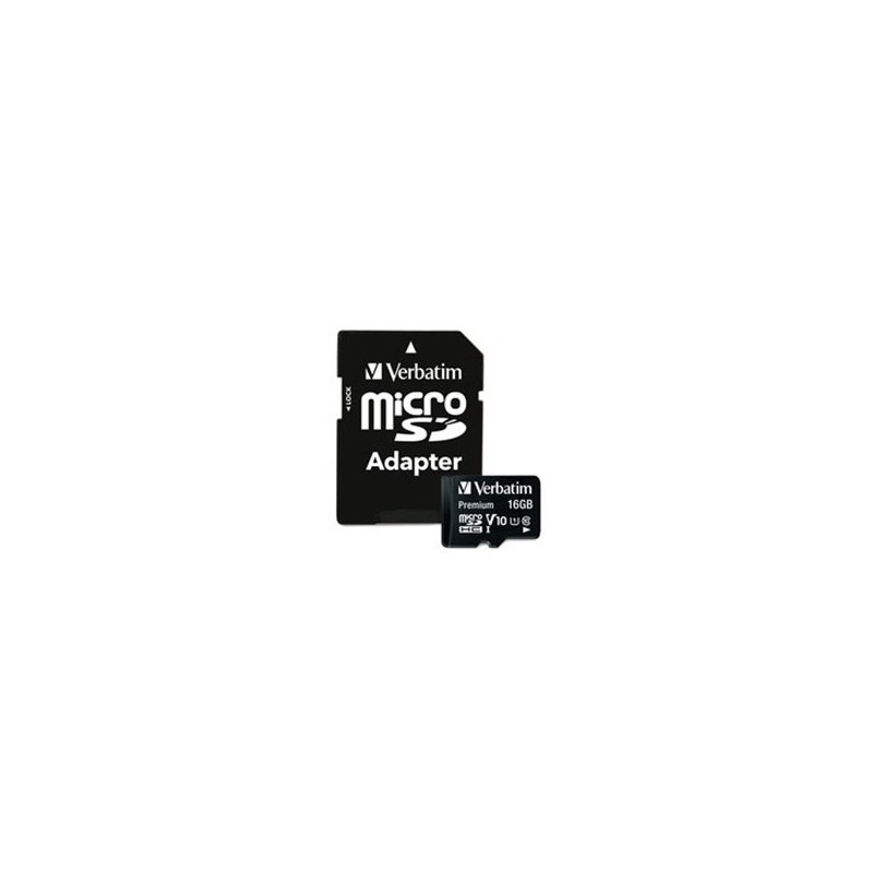 MEMORIA VERBATIM 16GB VB44082 MICRO SD CLASE 10