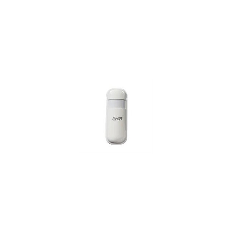 SENSOR DE MOVIMIENTO INFRARROJO INALAMBRICO 110 DETECCION 12MTS DE ALCANCE FRECUENCIA 433MHZ MARCA GHIA