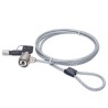 CANDADO PARA LAPTOP  MANHATTAN CON LLAVE 1.4M GRIS