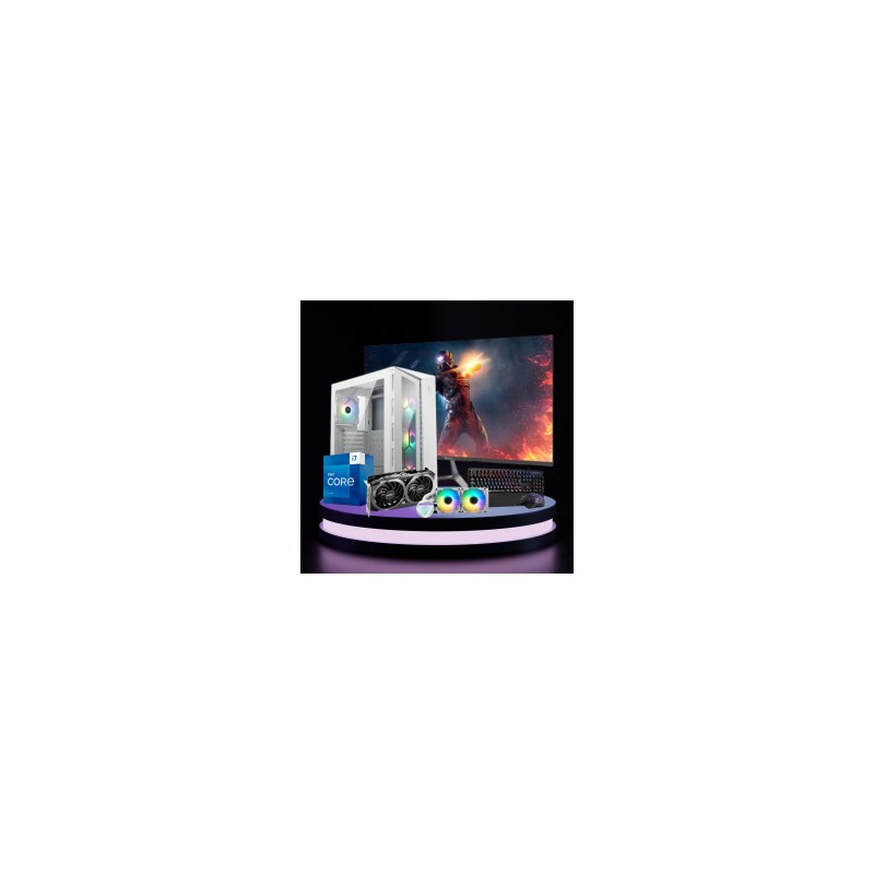 PC XTREME GAMING CORE I7-13700KF NVIDIA RTX-3070 8GB DDR6 64GB DDR4 1TB SSD MONITOR 165HZ