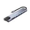 DOCKING STATION BROBOTIX 8 EN 1 USB V3.0 TIPO C A HDMI/ USB V3.0 x2/ USB TIPO C x2/ SD/ MICRO SD/ RJ45 GIGABIT PLATA