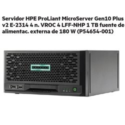 SERVIDOR HP PROLIANT MICROSERVER G10 PLUS V2 XEON E-2314 2.8gHZ 16GB 1TB