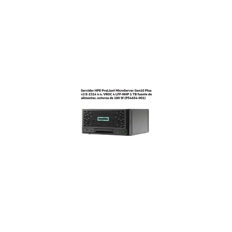 SERVIDOR HP PROLIANT MICROSERVER G10 PLUS V2 XEON E-2314 2.8gHZ 16GB 1TB