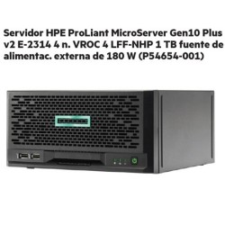 SERVIDOR HP PROLIANT MICROSERVER G10 PLUS V2 XEON E-2314 2.8gHZ 16GB 1TB