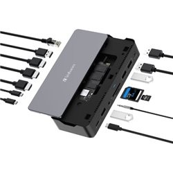 Docking Station Verbatim estación de acoplamiento USB-C Pro 15 en 1