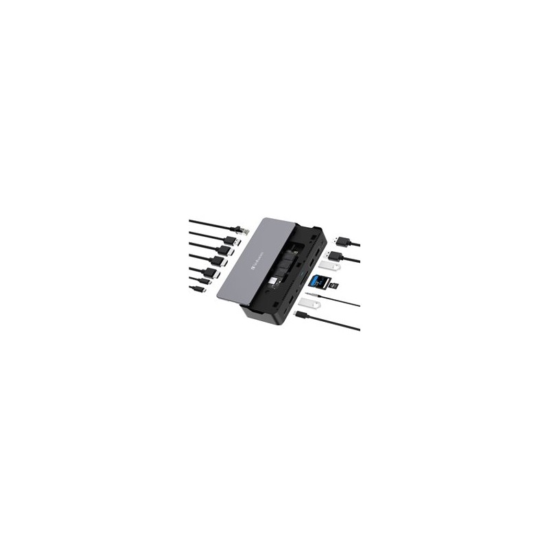 Docking Station Verbatim estación de acoplamiento USB-C Pro 15 en 1